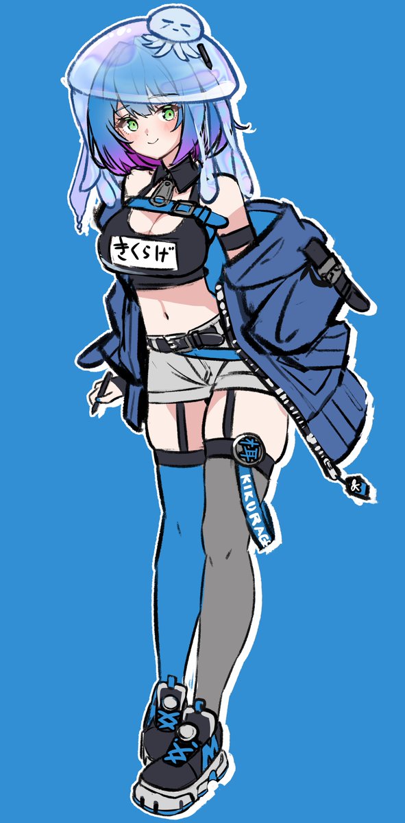 I’ve redesigned my character, Kikurage-chan!🍄