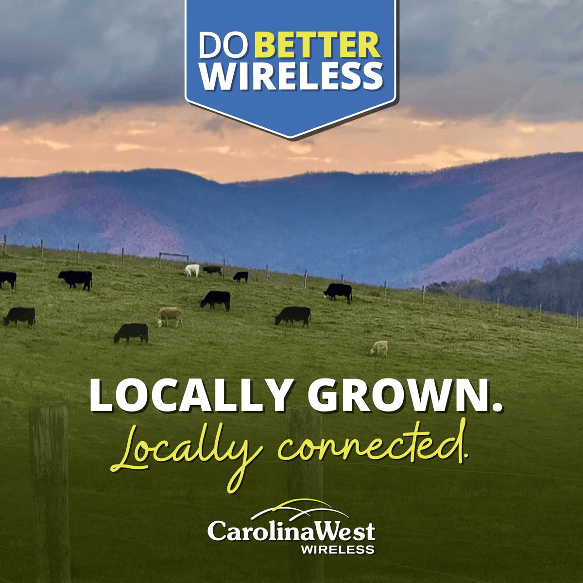 CWWireless's tweet photo. From the rolling hills at sunrise🐄 
to the winding roads at sundown🌄, 
We know your journey because we've walked it too.🧑‍🤝‍🧑🤝
That's why we built a network for here, that'll keep you connected from anywhere.🌐✈️
#DoBetterWireless #OurMilestoneYourMoment https://t.co/u3BOAtjKP9