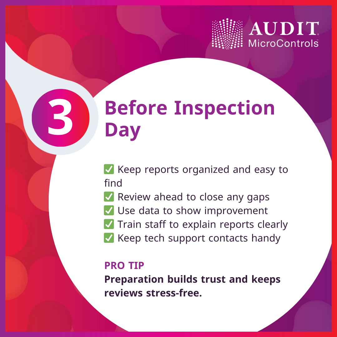 AUDITmicro's tweet photo. Any inspections on your 2026 calendar? 👀 When calibration and verification reports are clear, complete, and on time, inspections run smoothly. When they’re not… well, that’s when the questions start. https://t.co/uQdtLery6x