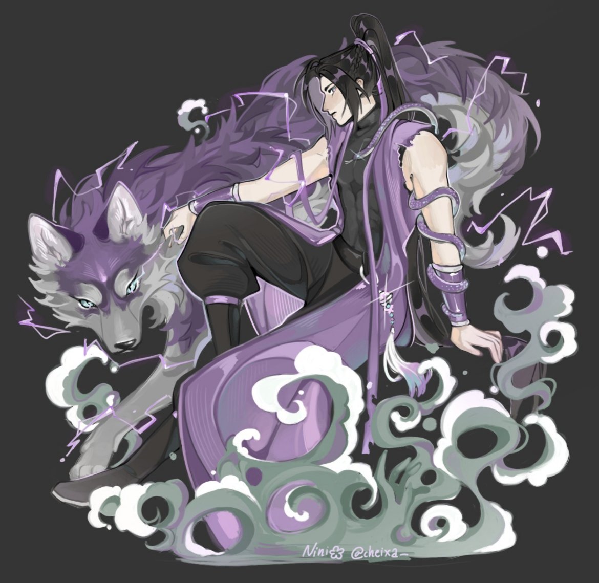 #JiangCheng #Zidian #Sandu 
Commission for <a href="/violetblue461/">Melli</a>!! Thank you so much for commissioning me!! And for making me draw this awesome Jiang Cheng concept!!

 (Also go check out Melli's fanfics, they're very sweet if you want to!!)