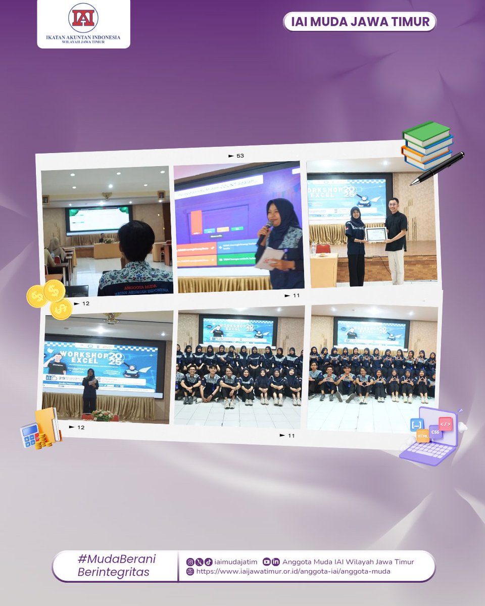 [EVENT REPORT WORKSHOP EXCEL 2025]

Telah berlangsung kegiatan WORKSHOP EXCEL 2025 dengan tema "Financial Modeling with Excel Simulation, Valuation, and Projection" dilaksanakan pada tanggal 29 November 2025.

#IAIMUDAJAWATIMUR
#MUDA
#BERANI
#BERINTEGRITAS