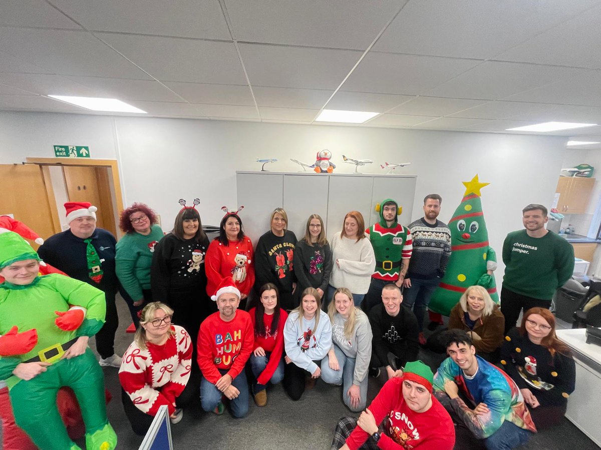 CargonetLtd's tweet photo. We know the official Christmas Jumper Day was two weeks ago… but we’ve always done ours on the 23rd, and we’re not about to break tradition!

Great to see the team enjoying one last day in the office before everyone disappears into mince pies, board games and Christmas films🎅✨ https://t.co/okl6oY7K55