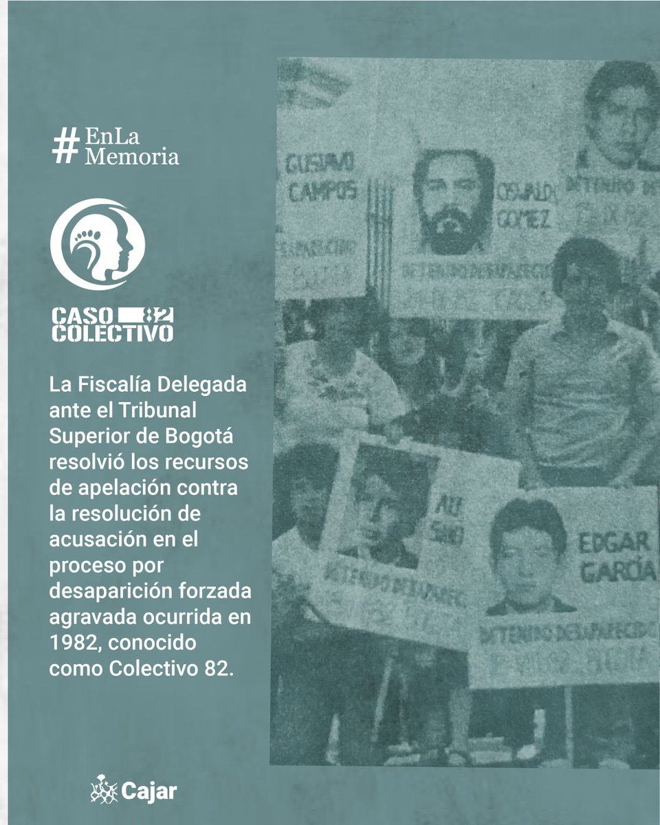 #Atención🔴Desde el  <a href="/Ccajar/">ColectivoDeAbogad@s</a> saludamos una decisión clave dentro de un proceso que busca esclarecer graves violaciones a los derechos humanos cometidas en los años 80.