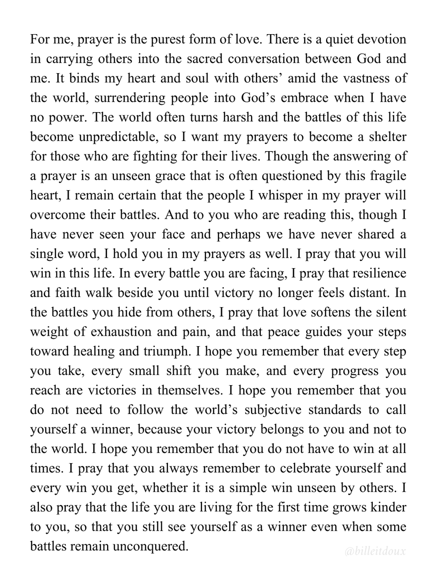 billeitdoux's tweet image. I pray for your win in this life.