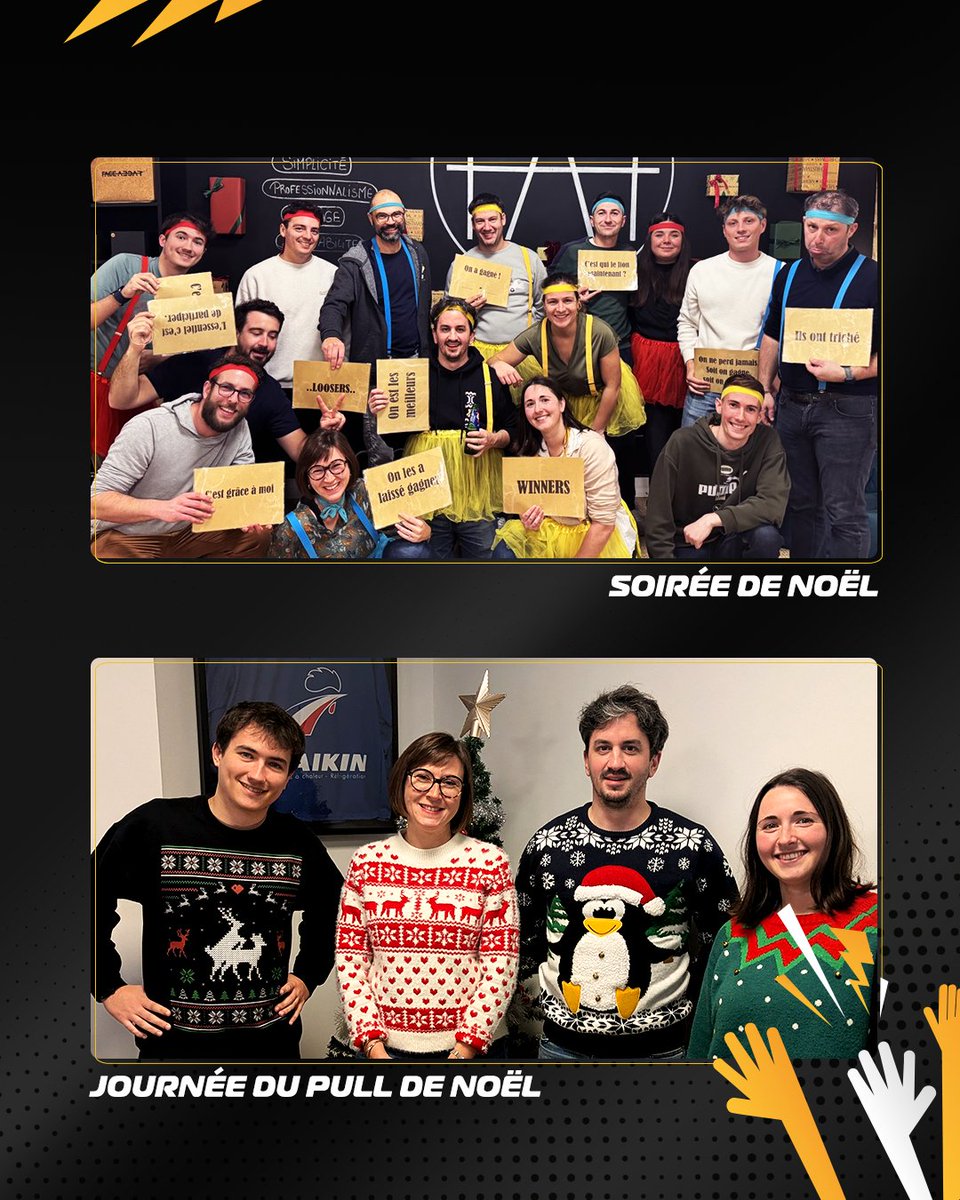 Fêtes de fin d'année  ! 🕺🏼

La semaine dernière, la vie de l’agence et de ses collaborateurs a été rythmée par les célébrations.

Au programme : team building, repas convivial et journée du pull de Noël 🎄

🤝 De beaux moments de partage pour clôturer l’année ensemble !