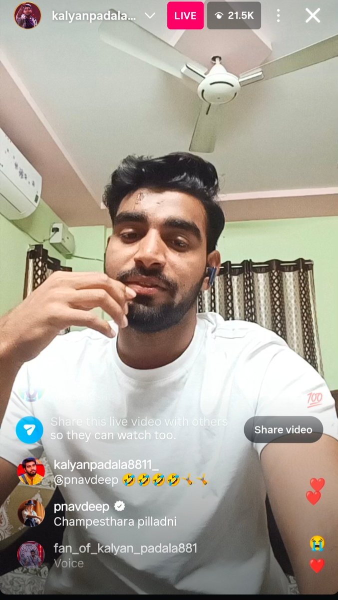 Mounika073's tweet photo. Navdeep Garu : Champestara Pilladni🤣🫶❤️

#BiggBossTelugu9 #KalyanPadala https://t.co/s2iKKrWd9a
