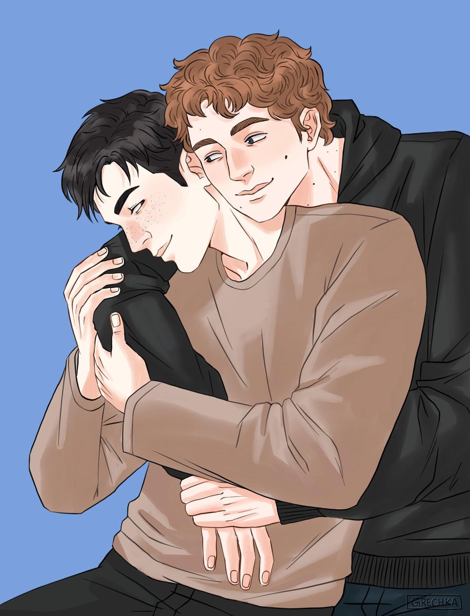 There are few things that make me happy and one of them is heated rivalry so here's the drawing of these cuties