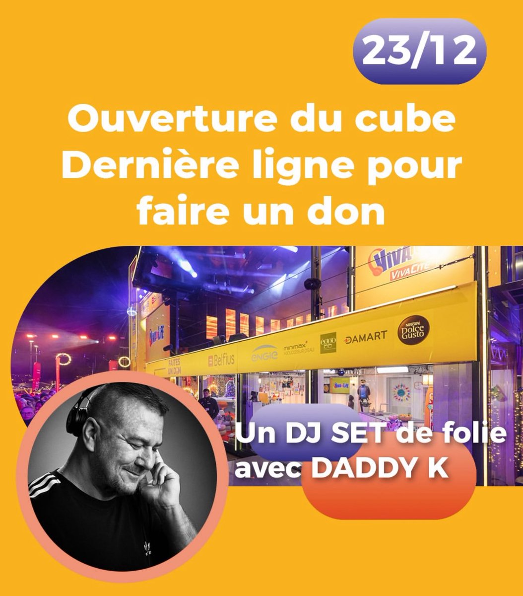 À ce soir Seraing pour clôturer VIVA FOR LIFE  Qui sera là ? #DaddyK <a href="/vivacite/">VivaCité 📻</a> <a href="/VivaForLife/">Viva For Life - RTBF</a> #vivaforlife