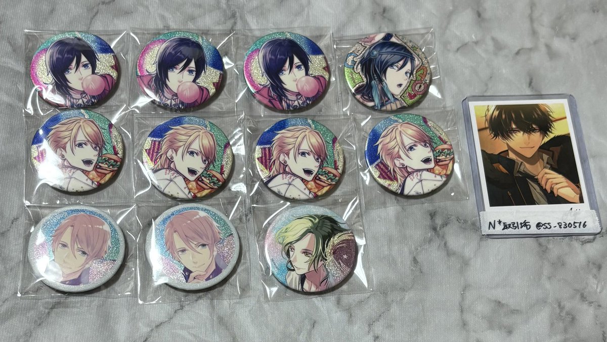 ss_830516's tweet photo. 【交換/譲渡】Bプロ B-PROJECT  10th 10Frame ブロマイド チェキ 缶バッジ 缶バ

譲  是国 増長 音済 王茶利 野目 釈村
      金城 阿修 唯月 遙日 不動

求   ① チェキ 500円/枚
       ②トレブロ100円/枚
       ③特典ブロ300円/枚
       ④缶バッジ 200円/個
       ＋送料

↓続きます https://t.co/LQdhTIU0XB