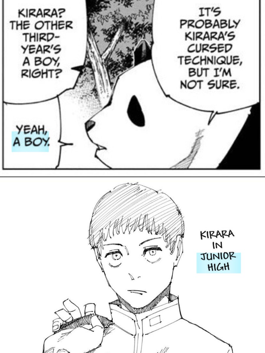 g0joes's tweet image. Transphobic JJK fans really show how illiterate they are when it comes to Kirara