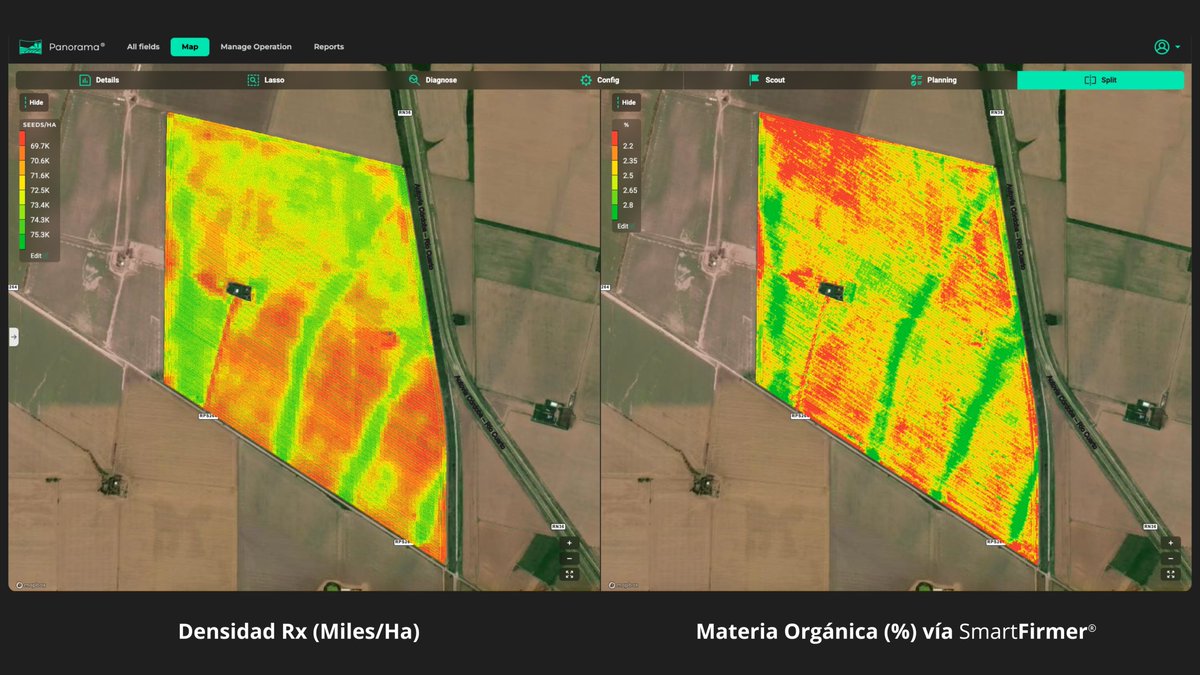 Así da el 🤜🤛 Densidad Rx vs MO.