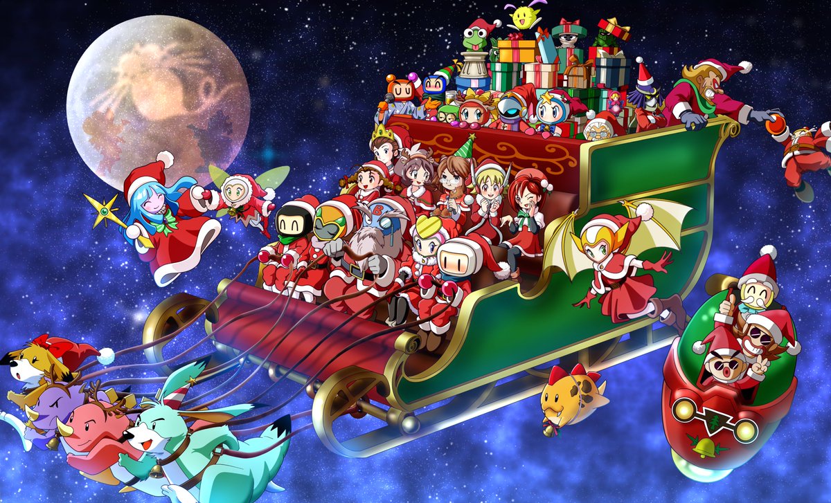 Maple_Tsubaki's tweet image. #ボンバーマン　#bomberman 
#MerryChristmas 

40年 数多の思い出をのせて。