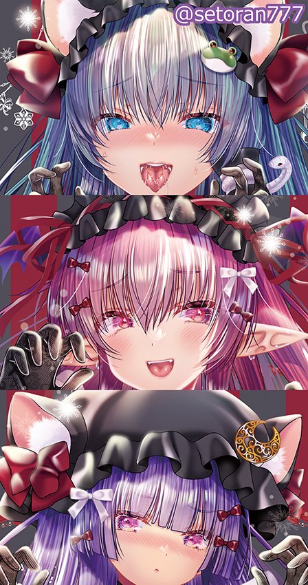 冬コミ発行の着る毛布です。
数年ぶりに発行する着る毛布!
黒猫早苗さん・小悪魔・パチェさんです🐈‍⬛♥
エチエチな3人娘に包まれてあったかい年末年始をどうぞ。
畳んでクッションとしても楽しめます。
【12/31(水コミックマーケット107(二日目):q24ab(南1) せとらん】
よろしくお願いいたします。 