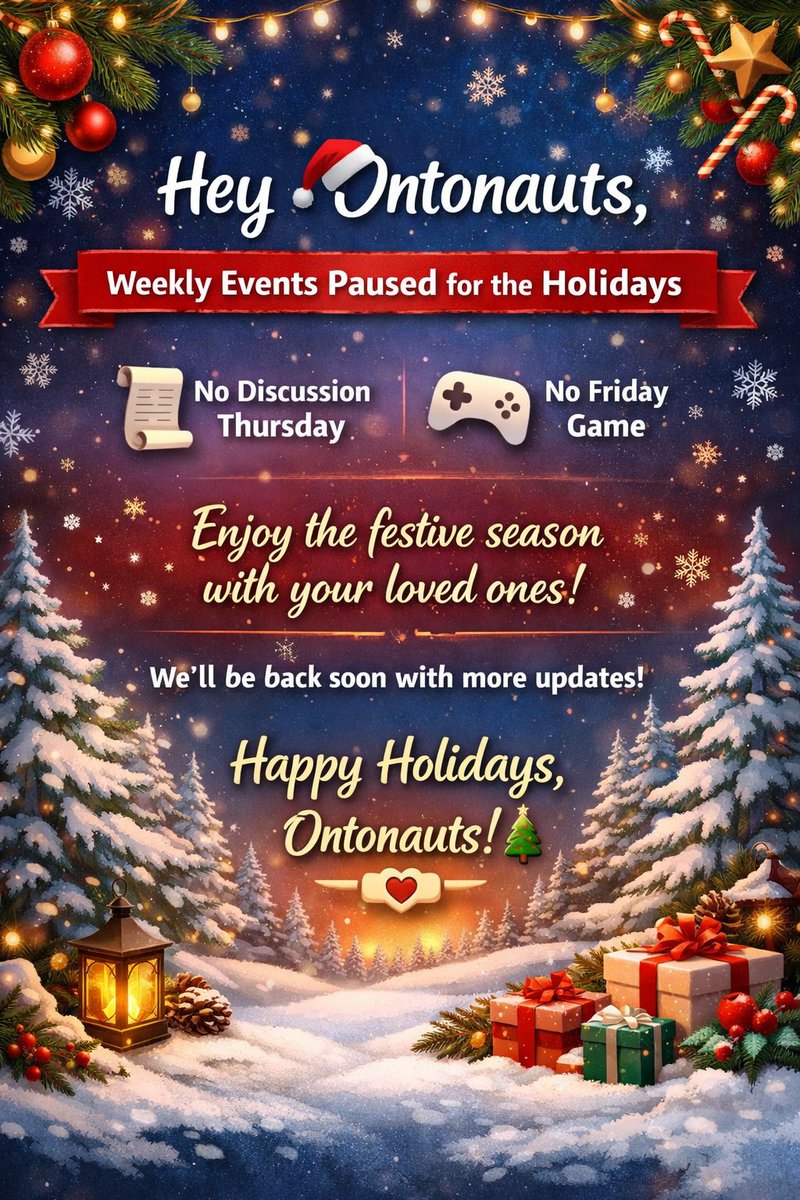 D_KEENG02's tweet photo. Hey #Ontonauts🚀
The weekly challenge will be on pause for the holiday season. There will be no for the rest of the week.☃️
Stay tuned for updates,any return of events will be announced officially.
Enjoy the festive season with your loved ones 🎄
Happy holidays, Ontonauts! 🫶🚀🎉 https://t.co/5EzkLn3cQQ