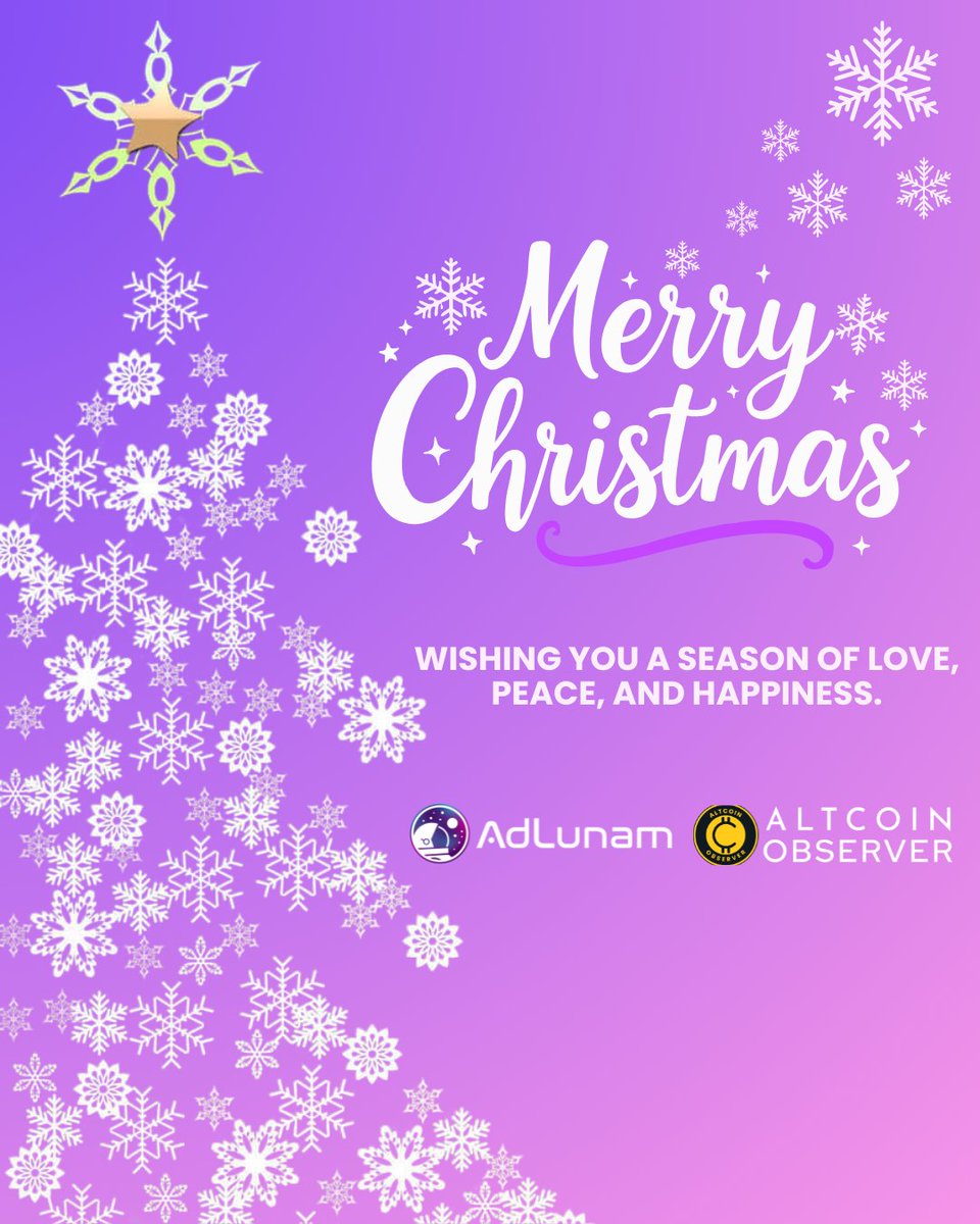 AdLunamSocial's tweet photo. Wishing everyone a season filled with joy, peace, and success.

Rest, recharge, and get ready for what’s next.

Merry Christmas!🎄✨ https://t.co/FzoMUtmGAP
