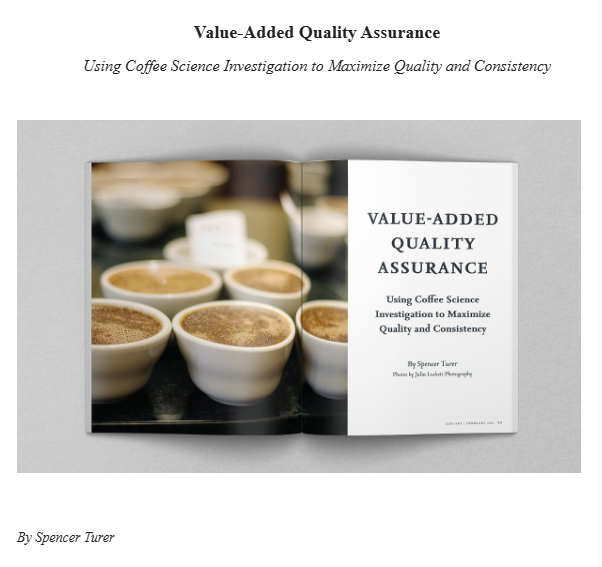 _Coffeetaster's tweet photo. Excited to share my recent article in @RoastMagazine, “Value-Added Quality Assurance, Using Coffee Science Investigation to Maximize Quality and Consistency” ☕

https://t.co/TxFFbkcBZz

#Coffee #CoffeeQuality #DrinkCoffeeEarlyAndOften #ROASTMagazine #CoffeeWriter #SniffSlupSpit https://t.co/MQkwPP5Dv8