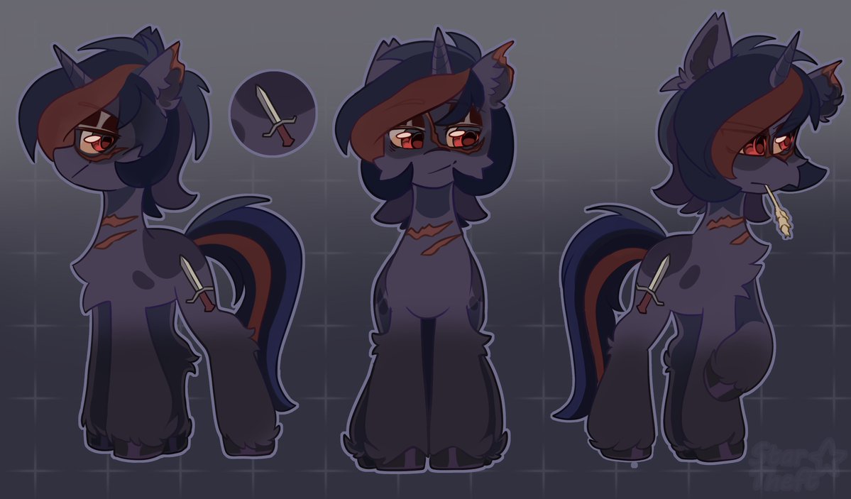 Finished reference ⚔️
#Unicorn #Falloutequestria #Dusttown