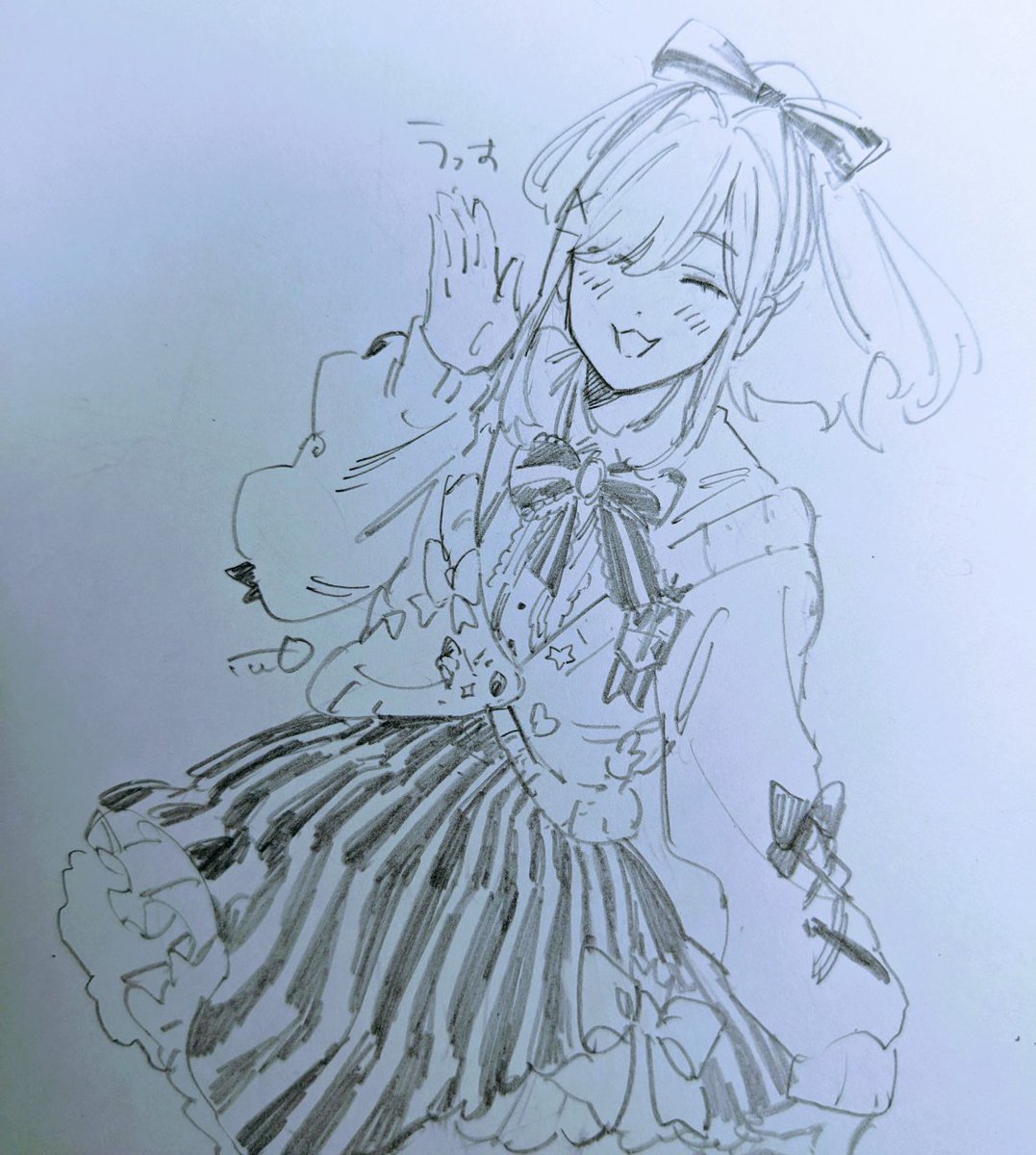 RT @karaageoishiina: めちゃ落書き /🎨