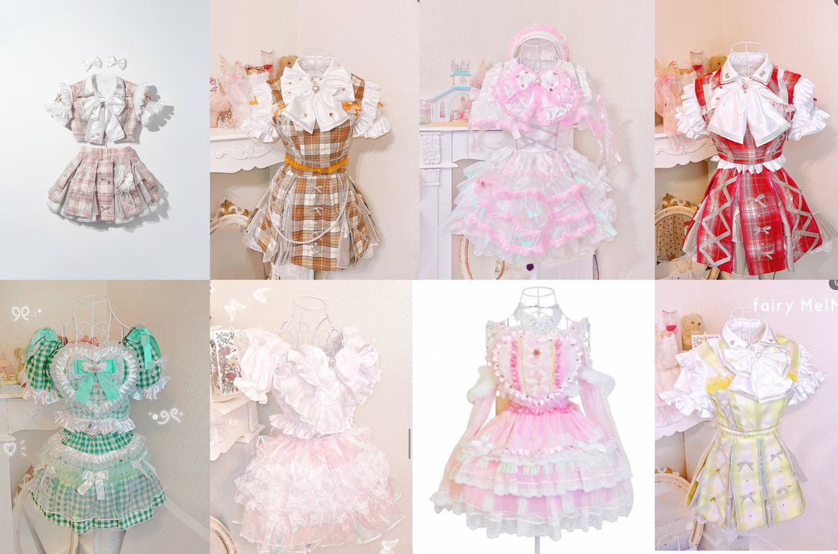 りん様 造形オーダーページ 今年作ったアイドル衣装だけでも、自社とオーダー受注で合わせて30着