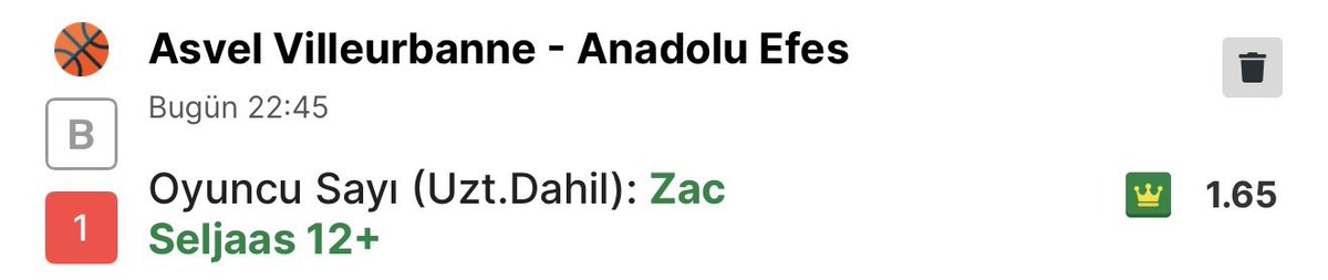 DoubleScreen23's tweet image. Zac Seljaas 12+ Sayı
1.65
STAKE 6/10

Seljaas Asvel hücumunda tamamlayıcı ama fırsat bulduğunda cezayı kesen bir rol üstleniyor. Topsuz hareketle ve açık şutlarda etkin, ritim yakaladığında şut hacmi kısa sürede artabiliyor.
12 sayı baremi, aldığı süre ve oyun içi rolü…
