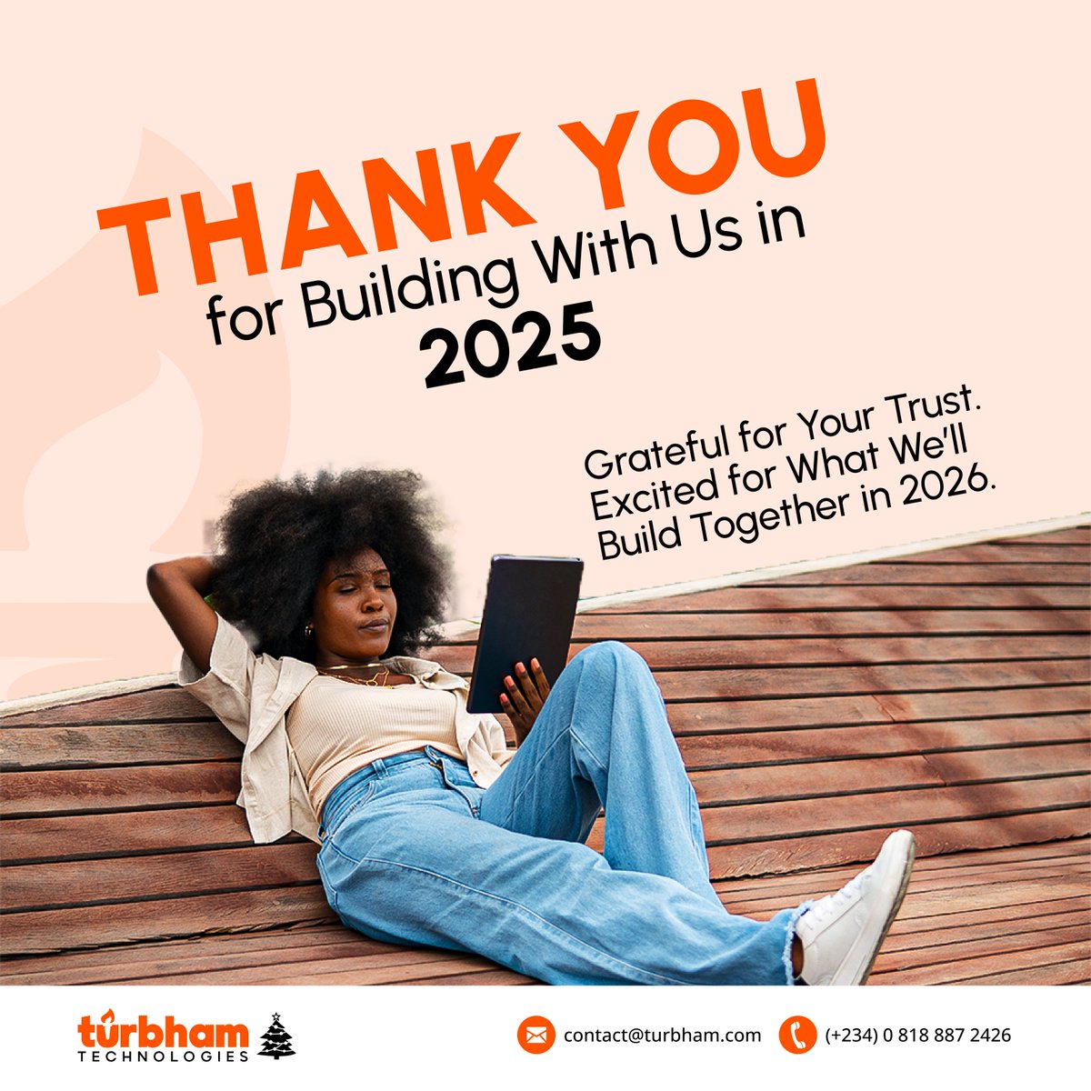 turbham's tweet photo. As the year wraps up, we want to say a heartfelt thank you to everyone who believed in Turbham Technologies — our clients, partners, and community.

Your ideas, feedback, &amp; trust helped us innovate, refine, and grow.

Cheers to a future built on technology &amp; impact💙💡

#ThankYou https://t.co/1k7ElUozNR