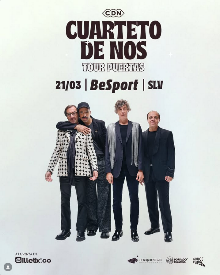 Eventos503sv's tweet photo. https://t.co/q1xHz9nQ99 #cuartetodenos en #elsalvador 21/MAR/26 @noise_producer https://t.co/t4io2WRBkK