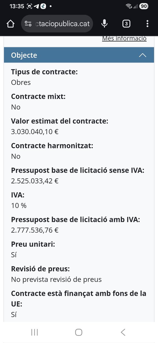 Otras comunidades Piloto como Benevent 6.
Con proyecto redactado desde 2022. IMU sin informarlos lo ha sacado a licitación hace 2 meses x 3M,  sin darles explicación ni revisión del coste. Ahora les fuerzan a firmar con prisas.
Es indispensable el control de IMU y de su gestión.