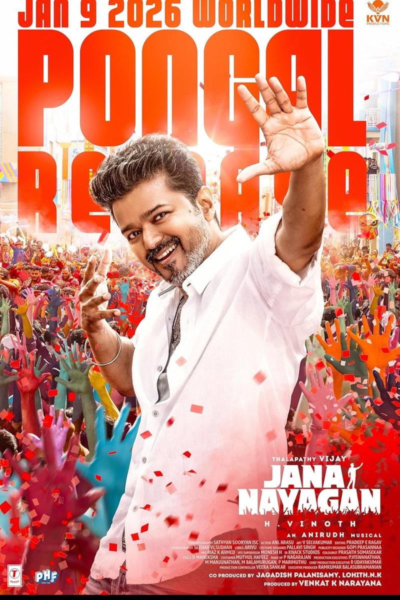 🚨 BIG UPDATE!
Jana Nayagan Hindi title revealed as JAN NETA 🇮🇳
Thalapathy Vijay’s pan-India political drama loading 🔥
#ThalapathyVijay #JanNeta #SouthCinema