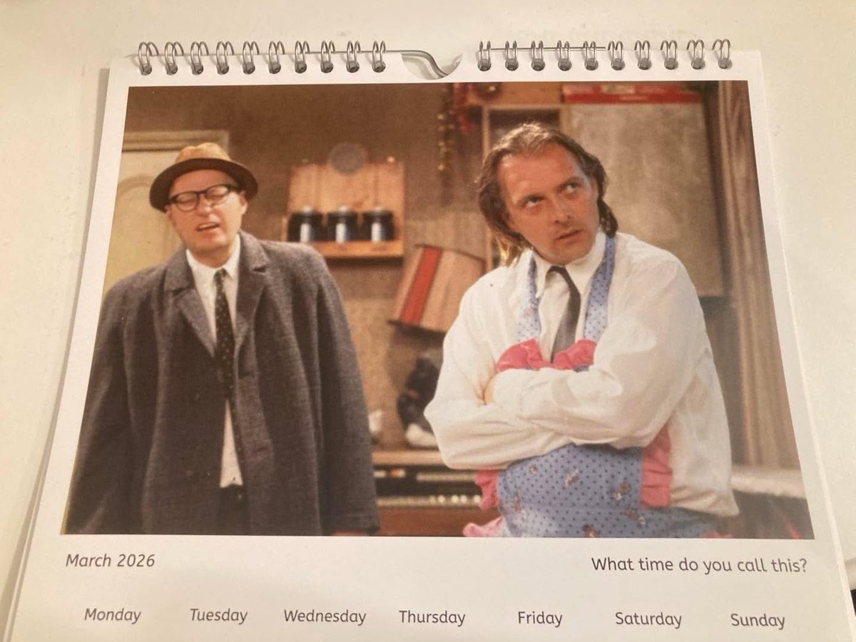 TODAY’S (TUESDAY) WIN A TALKING BOTTOM CALENDAR COMPETITION - share this post and let us know which item from Richie and Eddie’s flat you wish you could keep. The lucky winner will be chosen tomorrow.