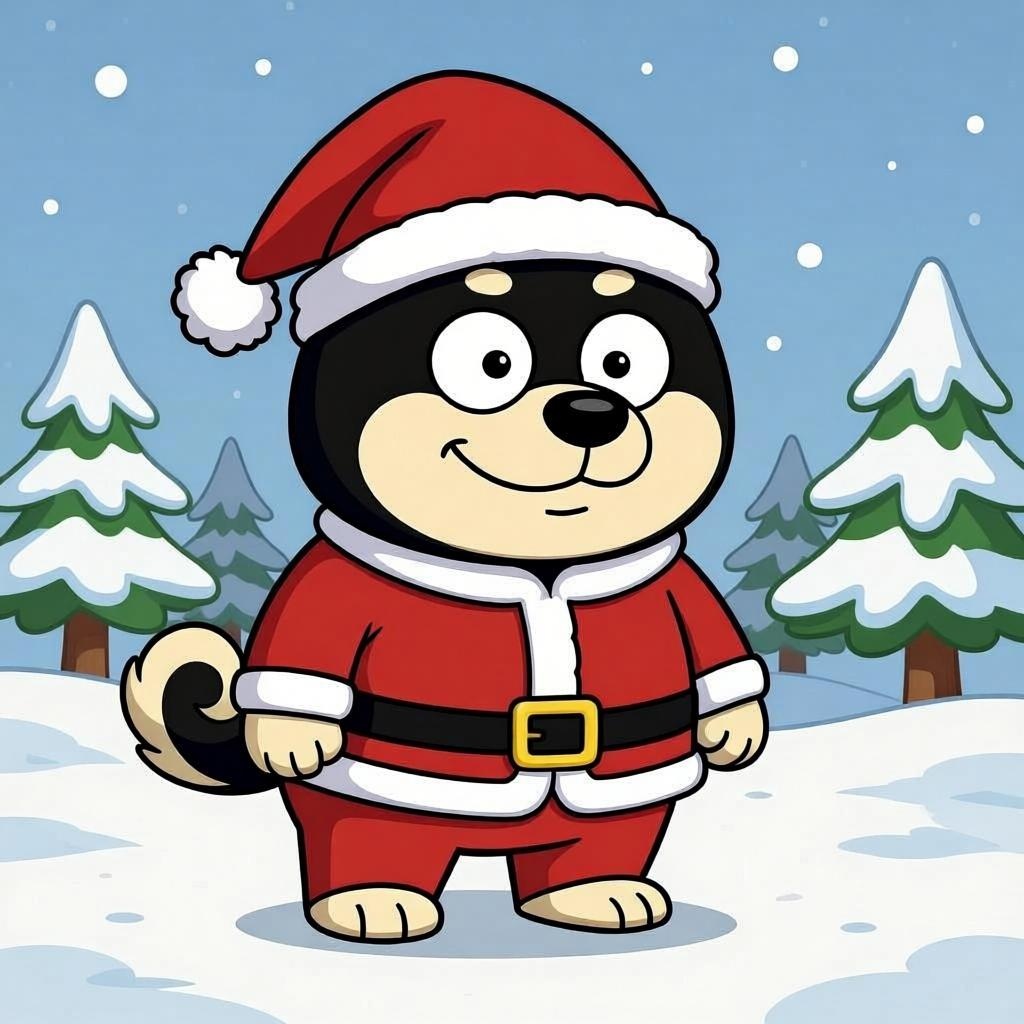 KuroInuonchain's tweet image. GM @greg16676935420 ! Kuro Inu is ready for Christmas!