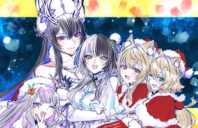 Snow angels appearing on a holy night #holoAdvent