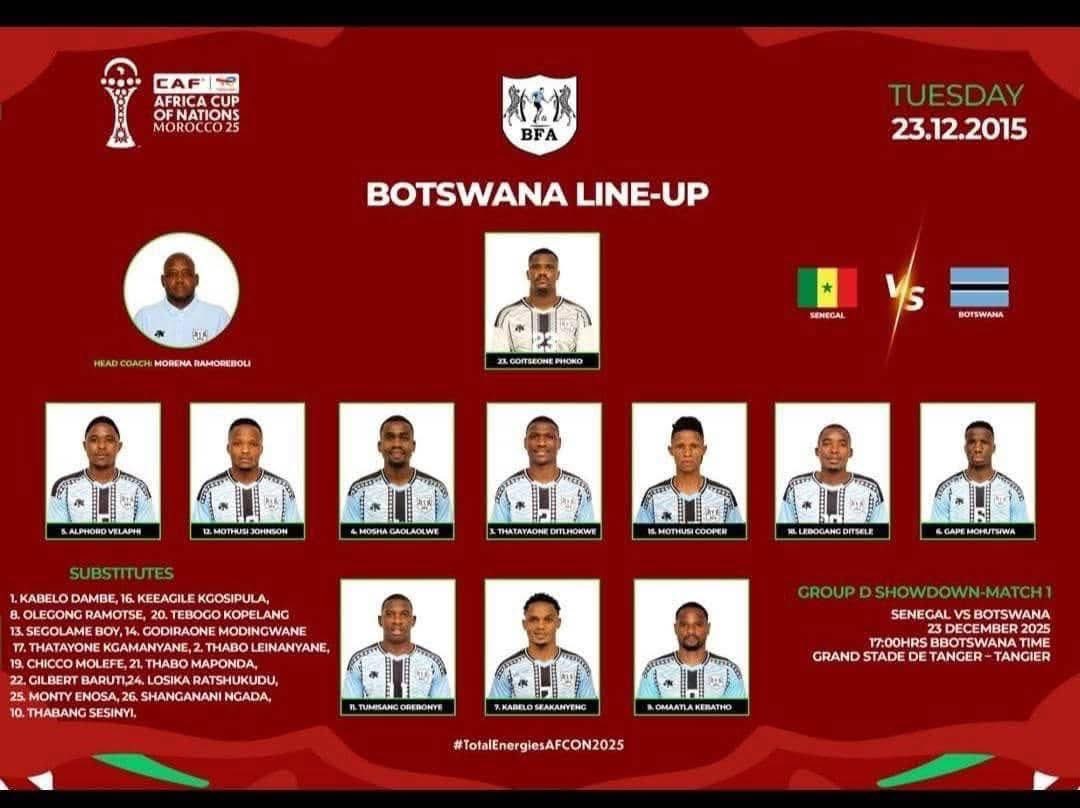 Let me go and rock my blue black and white and join my friends at Grandpalm viewing session for this encounter , no matter the odds we are behind you all the way boys . #AFCON25 #Botswana #Zebras