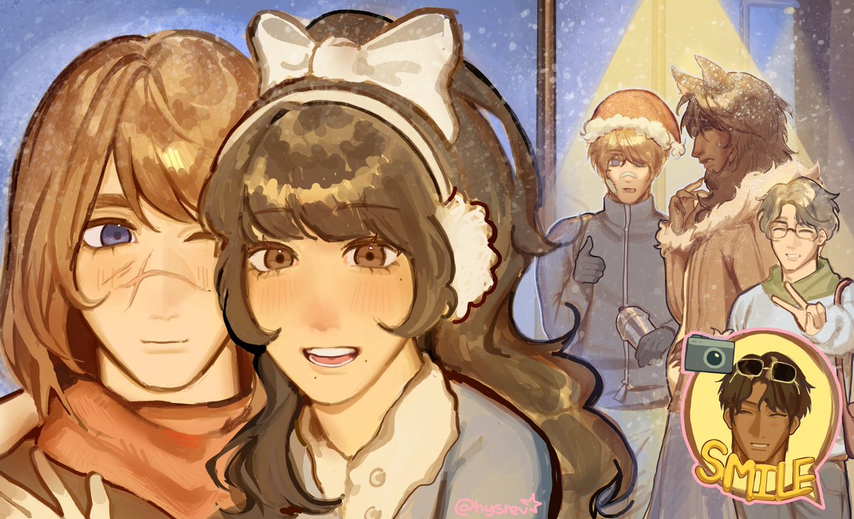hystericaIl's tweet photo. pretend jun is there just standing behind the camera with nathan . merry christmas! #daybreakroblox https://t.co/fcOSqEzbk9