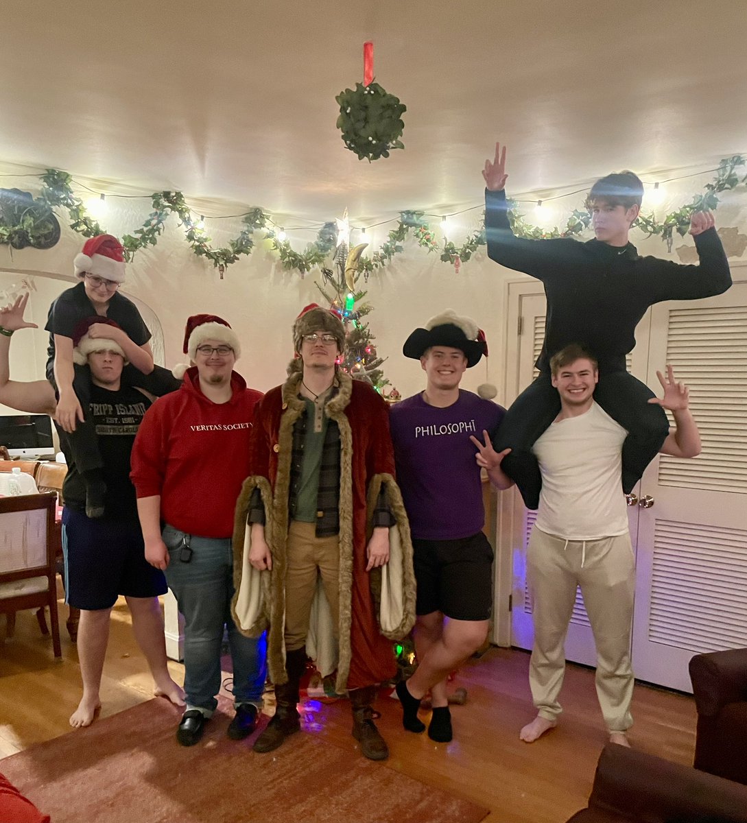 First Christmas gift of the season…seven of eight sons home for the holiday ❤️