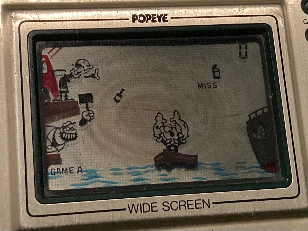 ゲームウォッチ ポパイをGet!😉 動作未確認 電池のフタ無し ジャンク