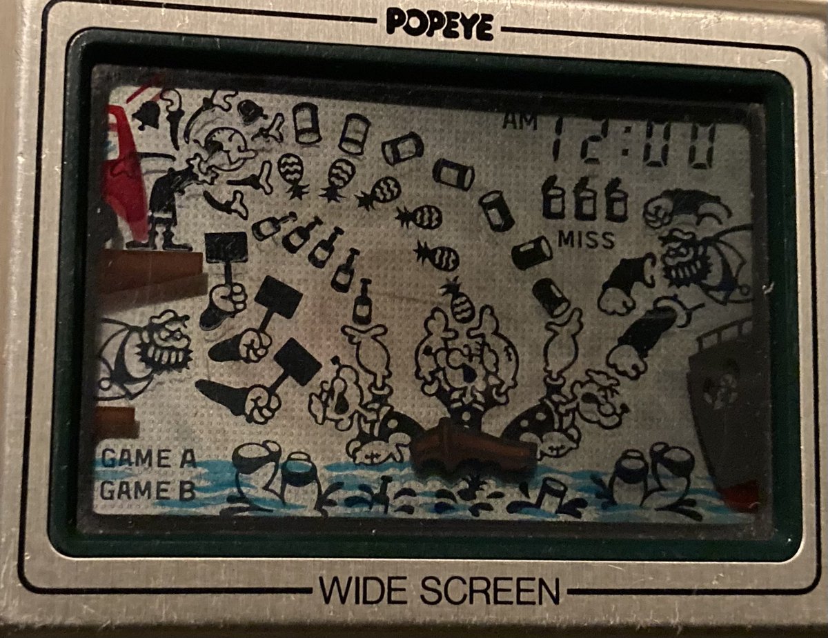 ゲームウォッチ ポパイをGet!😉 動作未確認 電池のフタ無し ジャンク