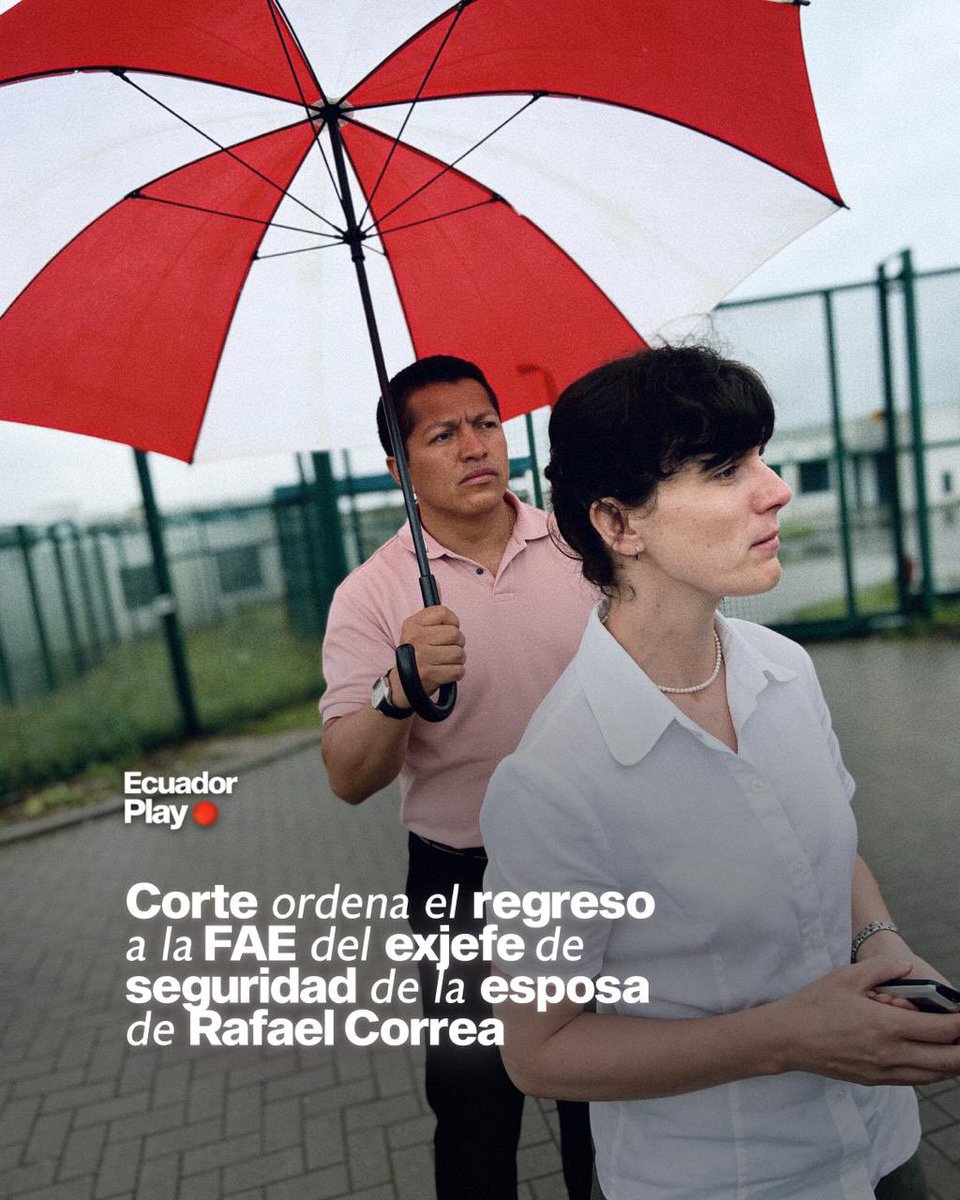 👨🏻‍⚖️ Tras más de 12 años de procesos judiciales, la Corte de Santo Domingo ordenó el reintegro del capitán Diego Peñaherrera a la FAE. Peñaherrera, quien fue exjefe de seguridad de la esposa del expresidente Rafael Correa, sostuvo que fue perseguido durante ese gobierno y separado