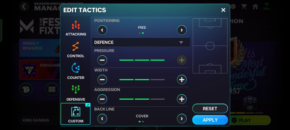 FAFC25's tweet photo. New Manager Mode Tactics FC Mobile 26 
Format 4-2-4 
#EAFC26 #fcmobile #EAFCMobile 
@99rkreddy @Akash62455881 @tutiofifa @EAFCMobileForum https://t.co/6osrGfmrhD