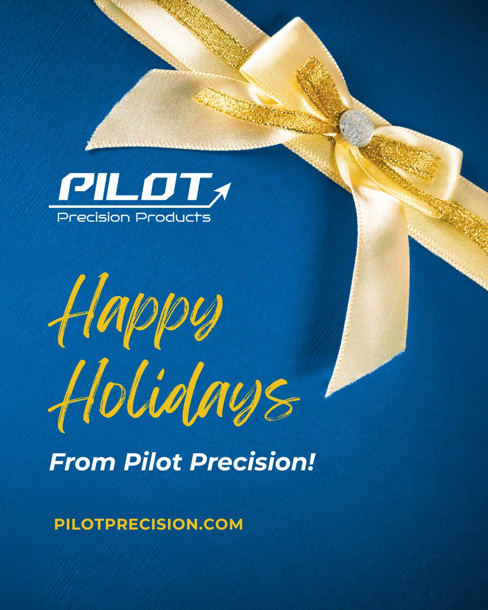 Happy Holidays from Pilot Precision!

We will be closed on 12/25 and 12/26 as our team takes time to celebrate with family and friends, and will be back to normal operations on 12/29.

#HappyHolidays