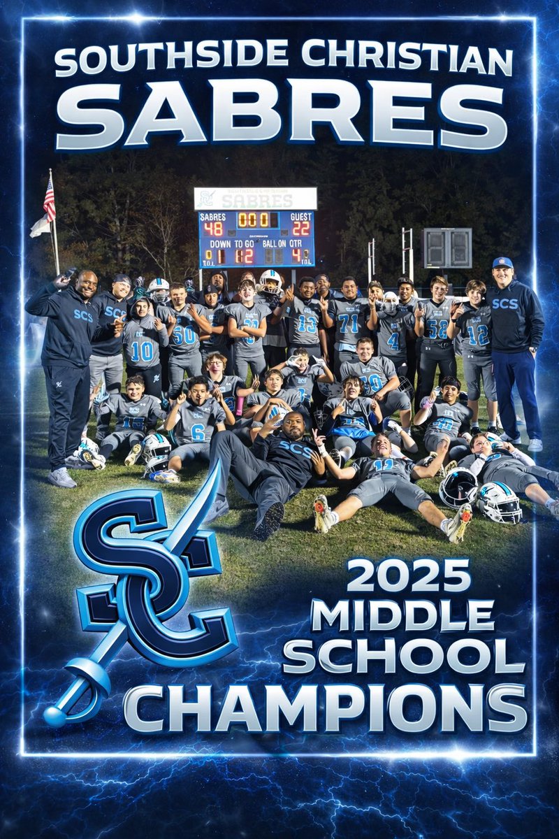 We are counting down the top 10 moments/happenings of 2025!
#7–Our Middle School Team won their League Championship!