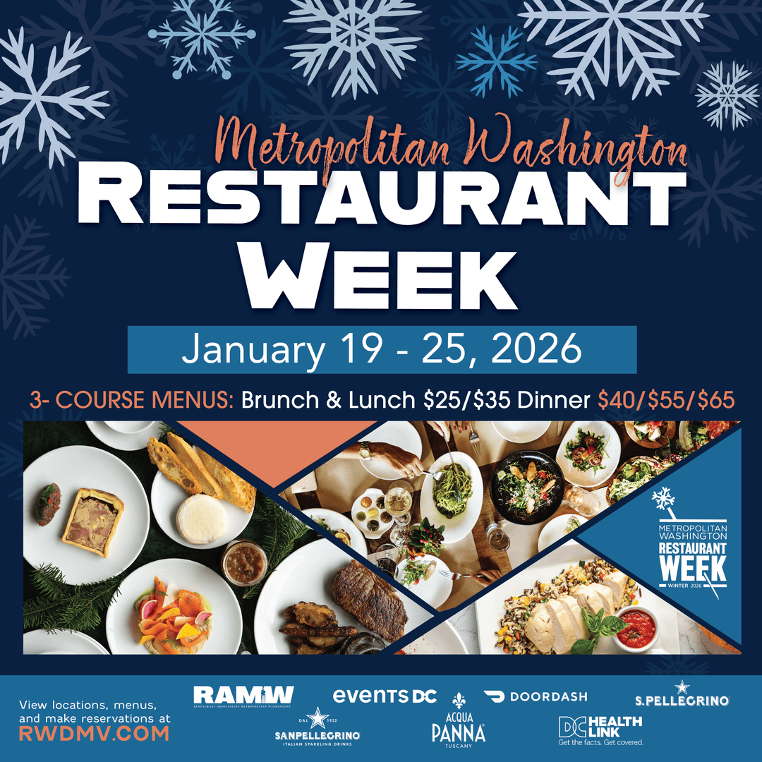 RAMWdc's tweet photo. 🍖 Gifting a local dining experience is the perfect "save the date" for #WinterRestaurantWeek this January 19-25! 🥂✨#RWDMV #RAMW #GiftOfDining #DCEats #DMV https://t.co/Nw3uCGAq4T