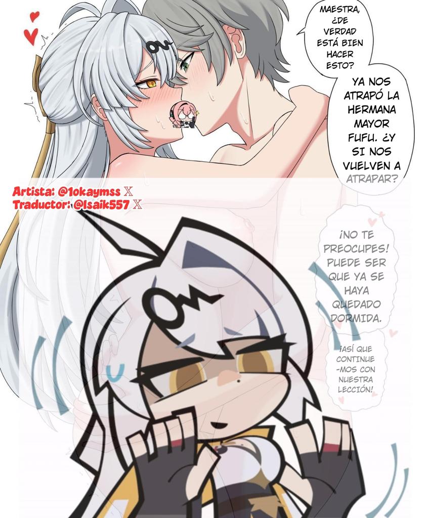 Isaik557's tweet photo. ¡Ju Fufu atrapó a su maestra y a su hermano menor haciendo un entrenamiento secreto...! 👀
Traducción al español.
Con panel extra incluido.
Disfruten.
#zzzero #ZenlessZoneZero https://t.co/VJKW9ElwPi