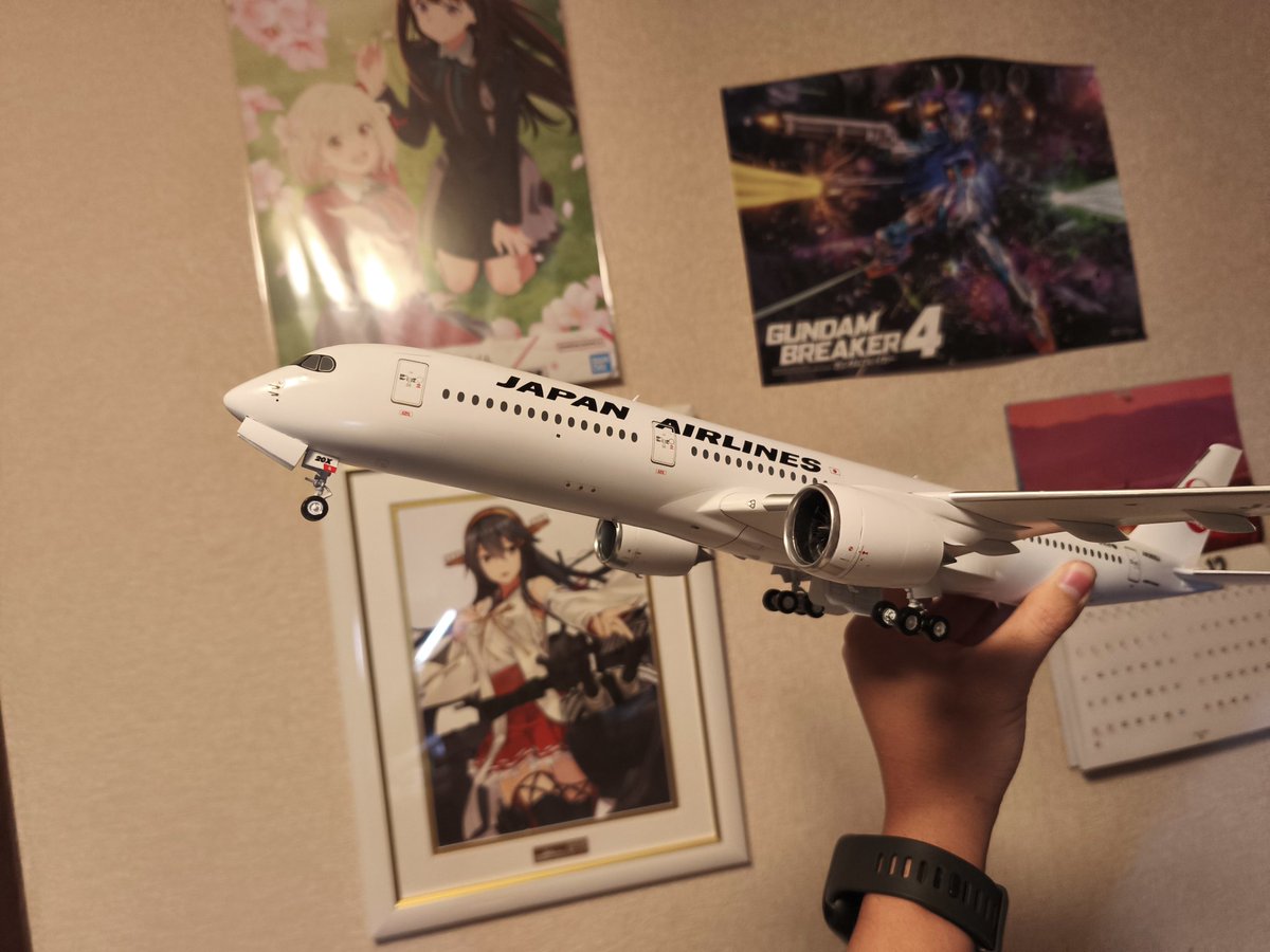 A350-900のデカールすべて貼り終わりました！！（エンジンのクルクルは