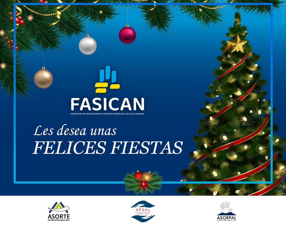 🎄✨ Desde FASICAN les deseamos unas Felices Fiestas y un 2026 lleno de inclusión, alegría y felicidad.