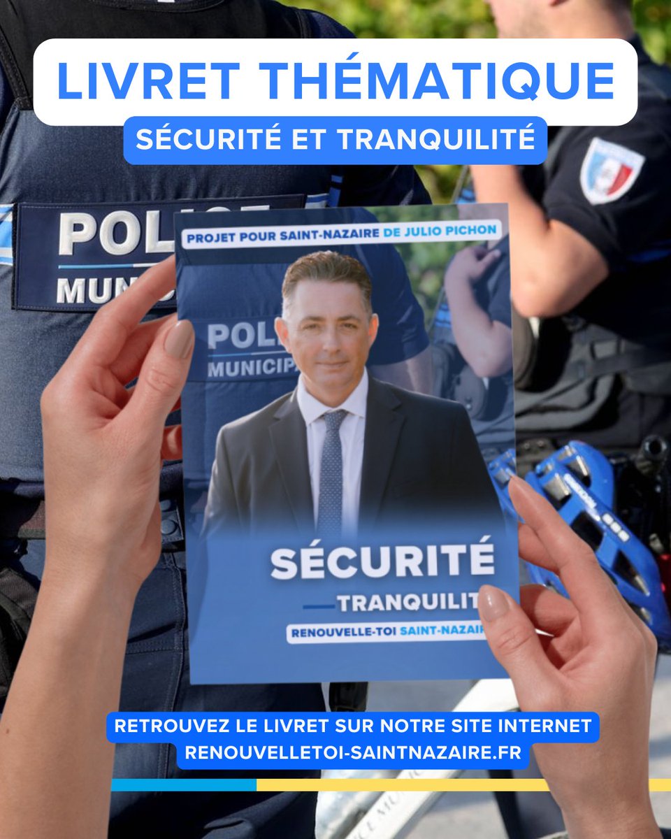 JulioPichon_'s tweet image. 🟦 Votre sécurité, notre priorité !

Garantir votre sécurité et agir face à toutes les problématiques du quotidien guidera notre action durant ce mandat.
Sans sécurité, il n’y a pas de liberté.

Livret 🔽
renouvelletoi-saintnazaire.fr/3d-flip-book/l…

#Sécurité #Municipales2026 #RTSN2026 #SaintNazaire