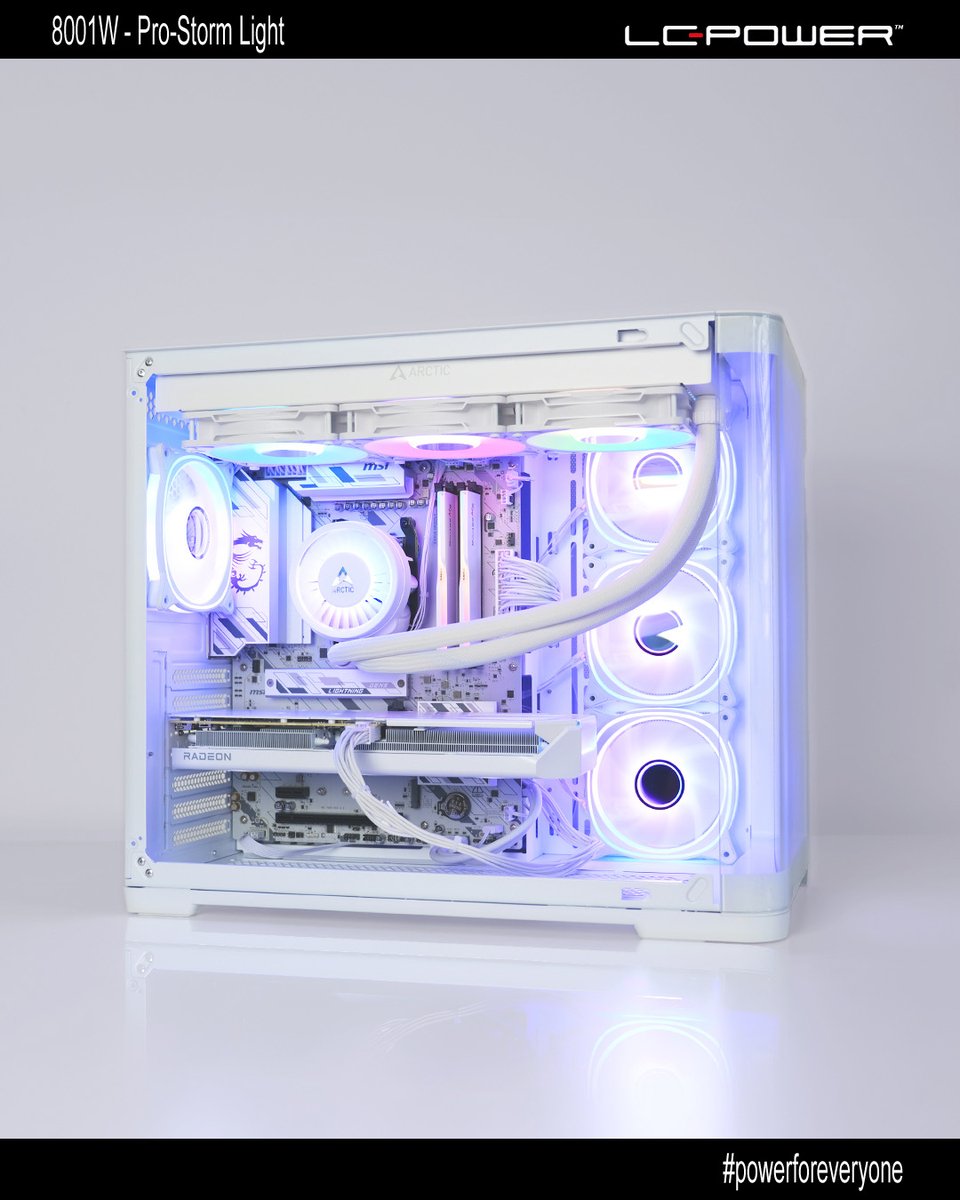 lcpower_germany's tweet image. So schön kann ein cleanes, weißes Komplettsystem in unserem Gaming-Gehäuse 8001W aussehen! 😍

➡ lc-power.com/gaming-8001w-p…

#lcpower #powerforeveryone #gamingcase #gamingsetup #setupinspo #whitesetupgaming #GamingCommunity