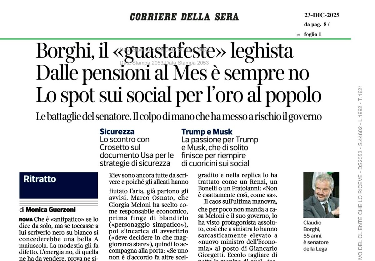 Claudio Borghi A. tweet media