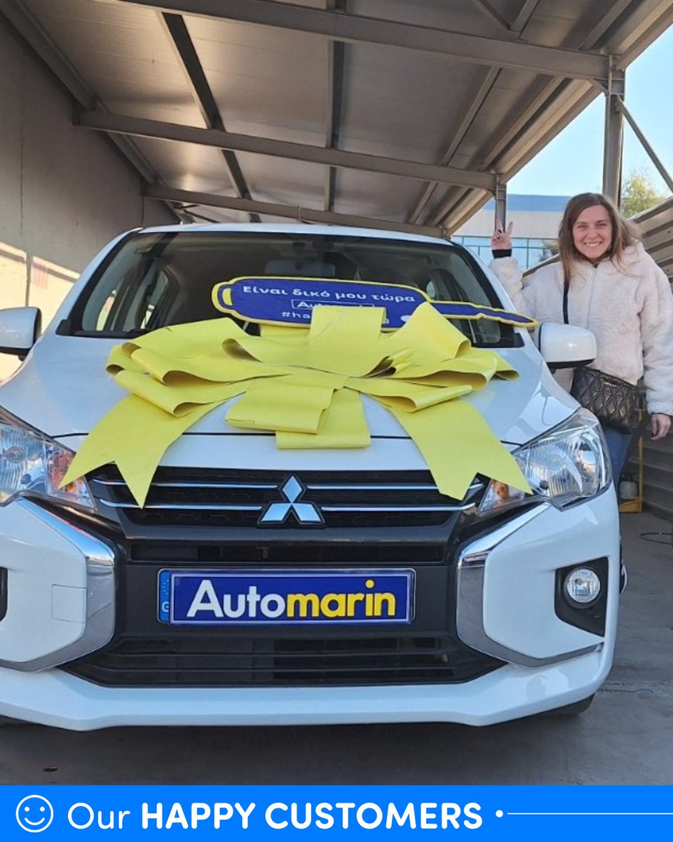 Automarin's tweet image. Κάθε παράδοση αυτοκινήτου, μια νέα αρχή! 🌟 Πάνω από 5 δεκαετίες στο δρόμο μαζί σας!  Είμαστε ευγνώμονες για κάθε απίστευτο πελάτη που μας εμπιστεύτηκε για το ταξίδι, τις περιπέτειες και τα όνειρά του. 🔵🟡