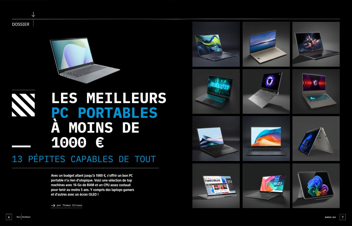 16 Go de RAM, OLED, GeForce RTX 5050... En fouillant un peu, on trouve de supers PC portables sans éclater le budget ! Voici notre sélection des 13 meilleurs laptops à moins de 1000 €, sur uberhardware.com.

Bon réveillon de Noël et plein de matos sous le sapin 🎄🎅🤗