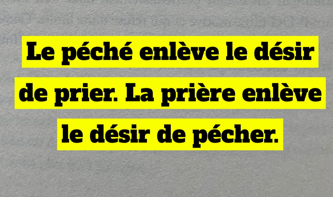 N'abandonnez Jamais la prière